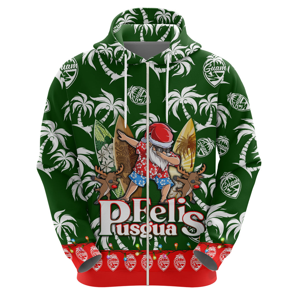 Guam Christmas Hoodie Felis Pusgua Tropical Xmas Patterns - Wonder Print Shop