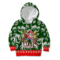 Guam Christmas Kid Hoodie Felis Pusgua Tropical Xmas Patterns - Wonder Print Shop
