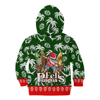 Guam Christmas Kid Hoodie Felis Pusgua Tropical Xmas Patterns - Wonder Print Shop