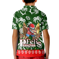 Guam Christmas Kid Polo Shirt Felis Pusgua Tropical Xmas Patterns - Wonder Print Shop