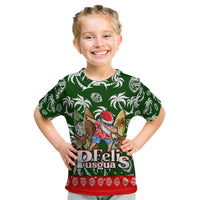 Guam Christmas Kid T Shirt Felis Pusgua Tropical Xmas Patterns - Wonder Print Shop