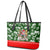 Guam Christmas Leather Tote Bag Felis Pusgua Tropical Xmas Patterns - Wonder Print Shop