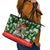 Guam Christmas Leather Tote Bag Felis Pusgua Tropical Xmas Patterns - Wonder Print Shop