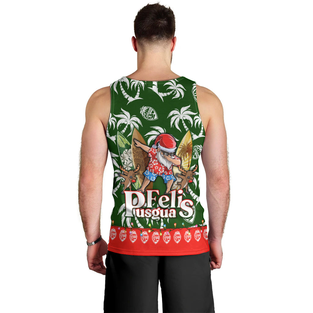 Guam Christmas Men Tank Top Felis Pusgua Tropical Xmas Patterns - Wonder Print Shop
