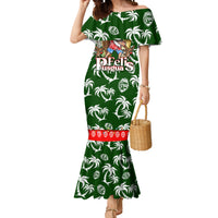 Guam Christmas Mermaid Dress Felis Pusgua Tropical Xmas Patterns - Wonder Print Shop