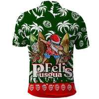 Guam Christmas Polo Shirt Felis Pusgua Tropical Xmas Patterns - Wonder Print Shop