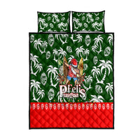 Guam Christmas Quilt Bed Set Felis Pusgua Tropical Xmas Patterns - Wonder Print Shop