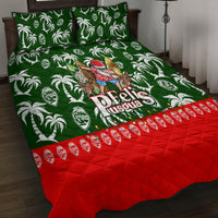 Guam Christmas Quilt Bed Set Felis Pusgua Tropical Xmas Patterns - Wonder Print Shop