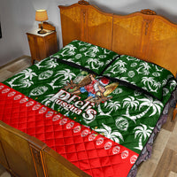 Guam Christmas Quilt Bed Set Felis Pusgua Tropical Xmas Patterns - Wonder Print Shop