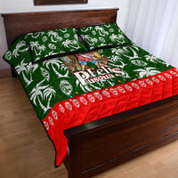 Guam Christmas Quilt Bed Set Felis Pusgua Tropical Xmas Patterns - Wonder Print Shop