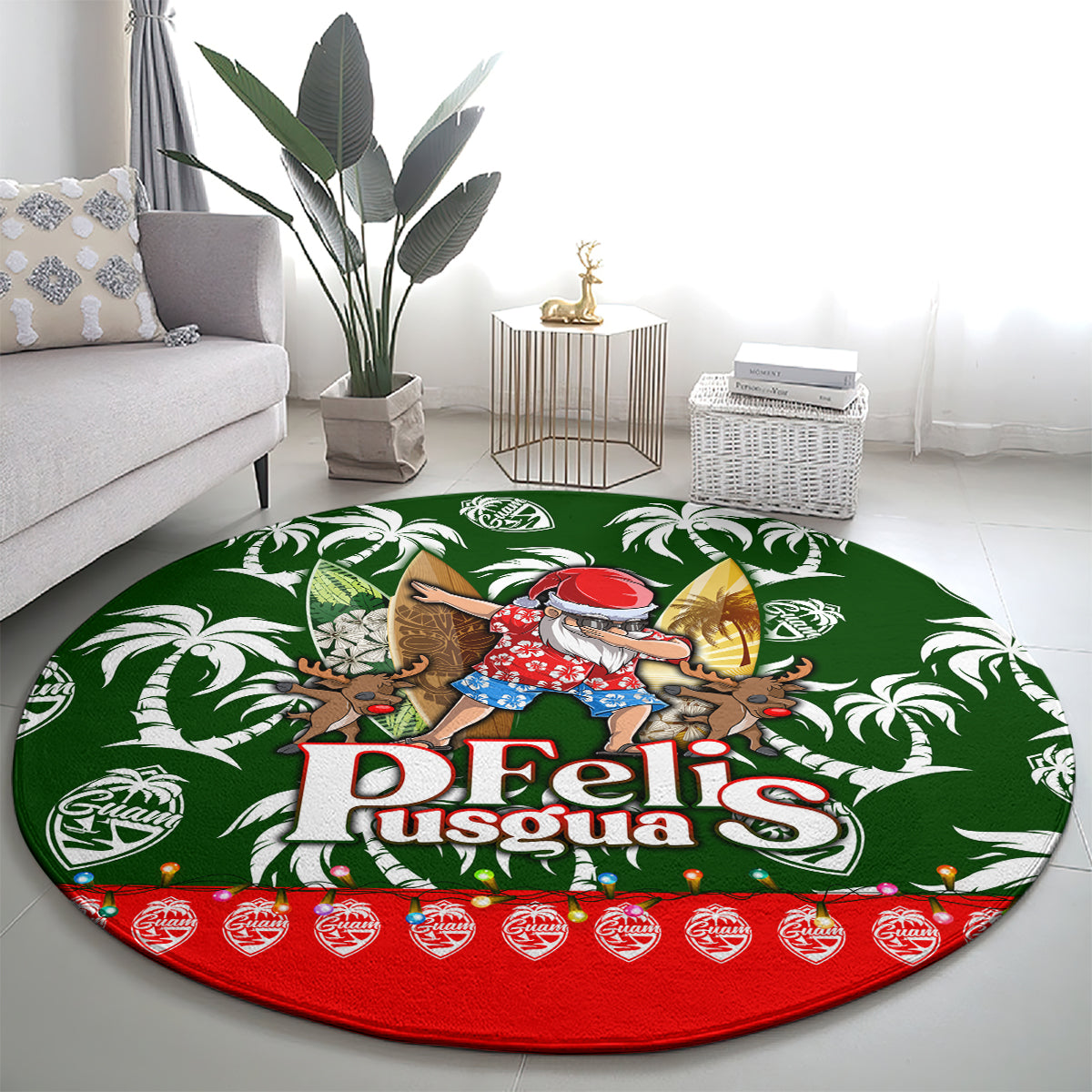 guam-christmas-round-carpet-felis-pusgua-tropical-xmas-patterns