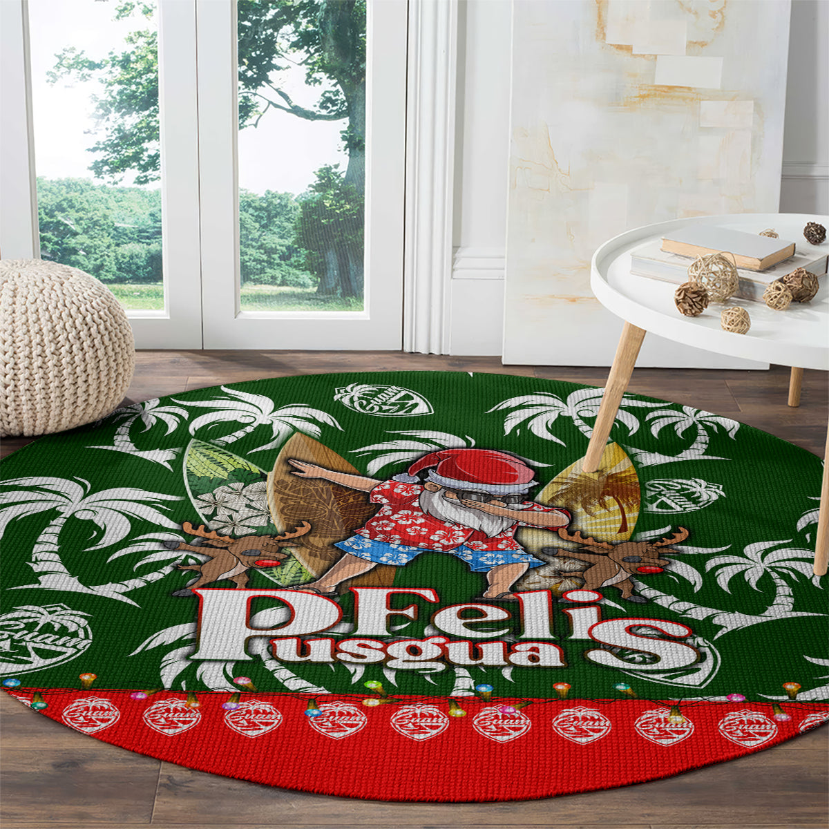 guam-christmas-round-carpet-felis-pusgua-tropical-xmas-patterns