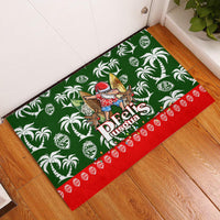 Guam Christmas Rubber Doormat Felis Pusgua Tropical Xmas Patterns - Wonder Print Shop