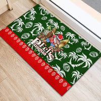 Guam Christmas Rubber Doormat Felis Pusgua Tropical Xmas Patterns - Wonder Print Shop