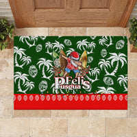 Guam Christmas Rubber Doormat Felis Pusgua Tropical Xmas Patterns - Wonder Print Shop