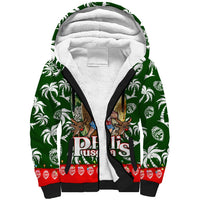 Guam Christmas Sherpa Hoodie Felis Pusgua Tropical Xmas Patterns - Wonder Print Shop