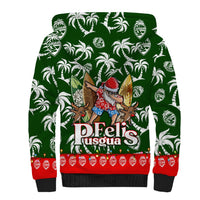 Guam Christmas Sherpa Hoodie Felis Pusgua Tropical Xmas Patterns - Wonder Print Shop