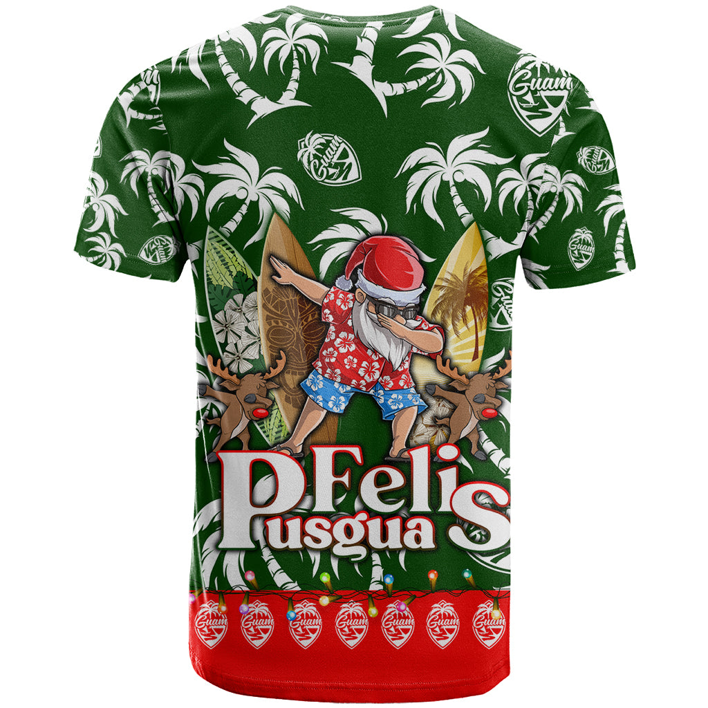 Guam Christmas T Shirt Felis Pusgua Tropical Xmas Patterns - Wonder Print Shop