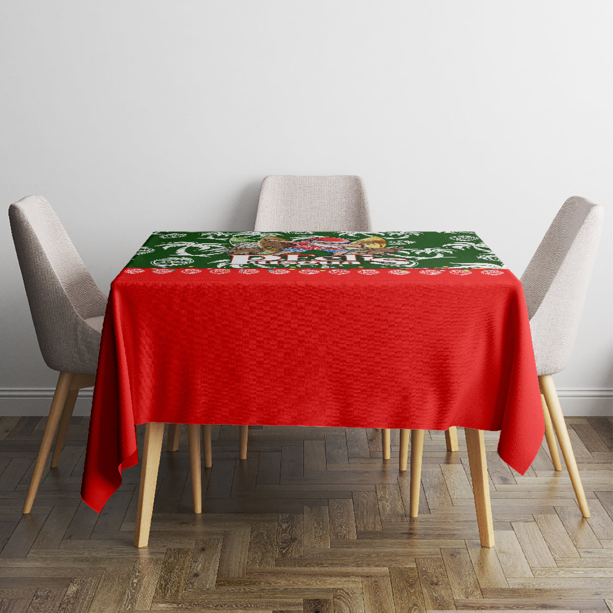 Guam Christmas Tablecloth Felis Pusgua Tropical Xmas Patterns - Wonder Print Shop