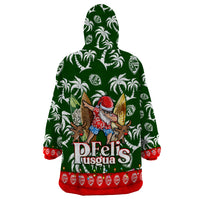 Guam Christmas Wearable Blanket Hoodie Felis Pusgua Tropical Xmas Patterns - Wonder Print Shop