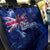 Personalised New Zealand Back Car Seat Cover Aotearoa Map Silver Fern - Wonder Print Shop