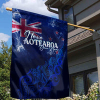 Personalised New Zealand Garden Flag Aotearoa Map Silver Fern - Wonder Print Shop