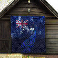 Personalised New Zealand Quilt Aotearoa Map Silver Fern - Wonder Print Shop