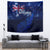 Personalised New Zealand Tapestry Aotearoa Map Silver Fern - Wonder Print Shop