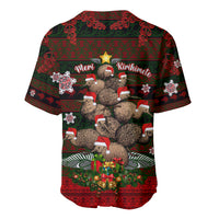 Meri Kirihimete New Zealand Baseball Jersey Christmas Kiwi Maori - Wonder Print Shop