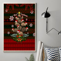 Meri Kirihimete New Zealand Canvas Wall Art Christmas Kiwi Maori - Wonder Print Shop