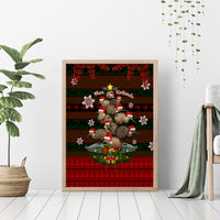 Meri Kirihimete New Zealand Canvas Wall Art Christmas Kiwi Maori - Wonder Print Shop