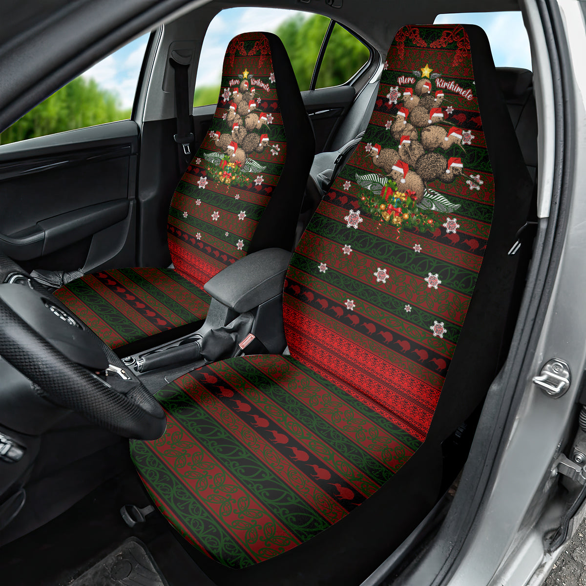 Meri Kirihimete New Zealand Car Seat Cover Christmas Kiwi Maori - Wonder Print Shop