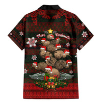 Meri Kirihimete New Zealand Family Matching Mermaid Dress and Hawaiian Shirt Christmas Kiwi Maori - Wonder Print Shop