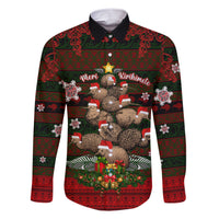 Meri Kirihimete New Zealand Family Matching Short Sleeve Bodycon Dress and Hawaiian Shirt Christmas Kiwi Maori - Wonder Print Shop