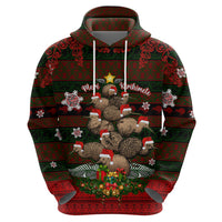 Meri Kirihimete New Zealand Hoodie Christmas Kiwi Maori - Wonder Print Shop