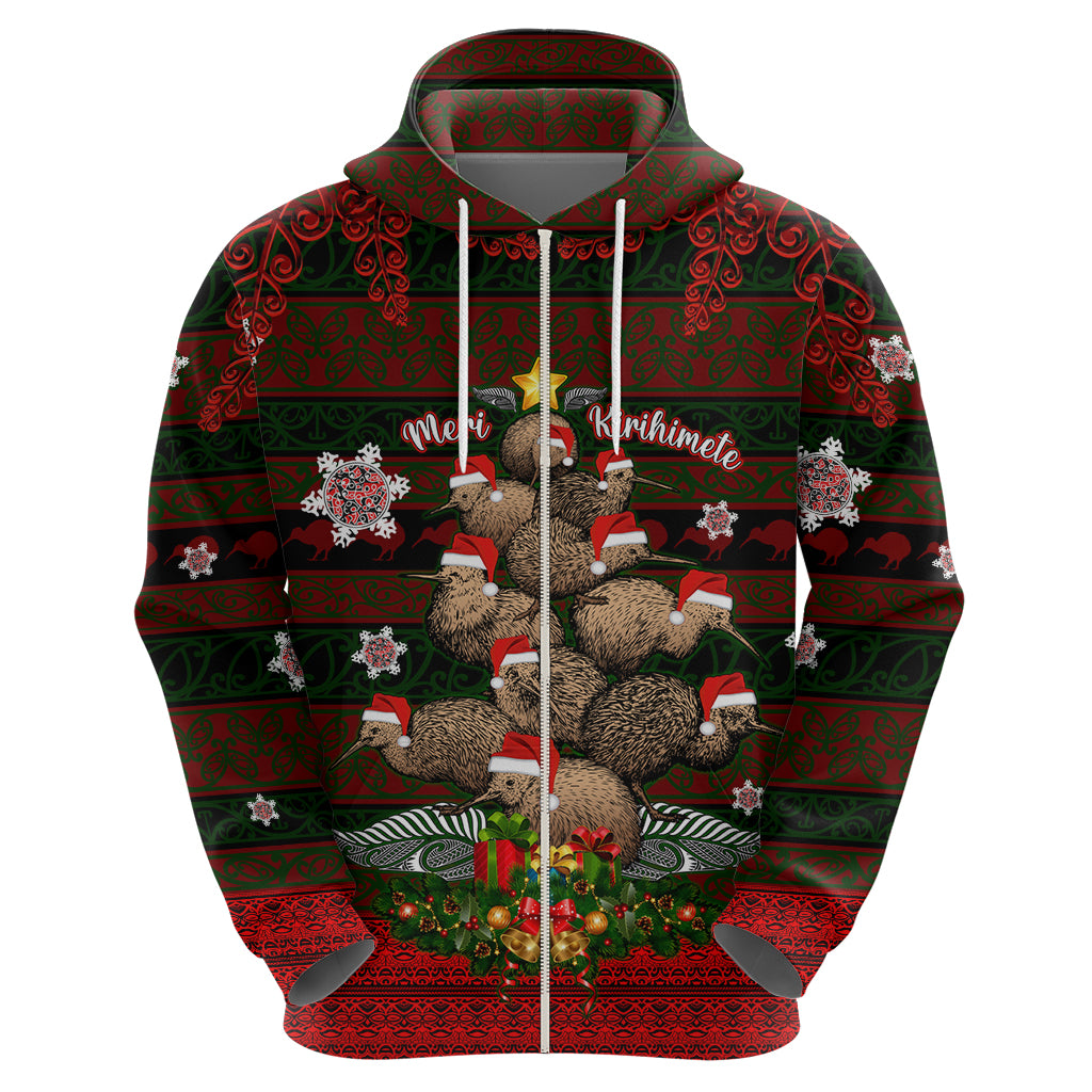 Meri Kirihimete New Zealand Hoodie Christmas Kiwi Maori - Wonder Print Shop