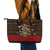 Meri Kirihimete New Zealand Leather Tote Bag Christmas Kiwi Maori - Wonder Print Shop