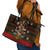 Meri Kirihimete New Zealand Leather Tote Bag Christmas Kiwi Maori - Wonder Print Shop