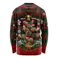 Meri Kirihimete New Zealand Long Sleeve Shirt Christmas Kiwi Maori - Wonder Print Shop