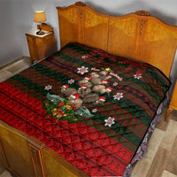 Meri Kirihimete New Zealand Quilt Christmas Kiwi Maori - Wonder Print Shop