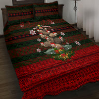 Meri Kirihimete New Zealand Quilt Bed Set Christmas Kiwi Maori - Wonder Print Shop