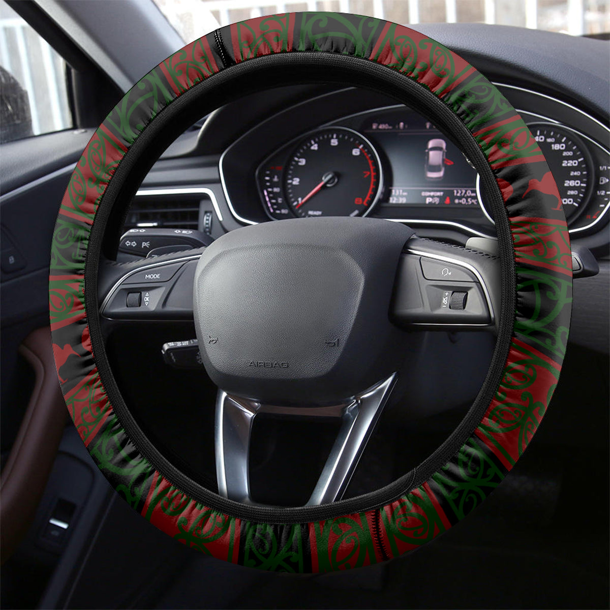 Meri Kirihimete New Zealand Steering Wheel Cover Christmas Kiwi Maori - Wonder Print Shop