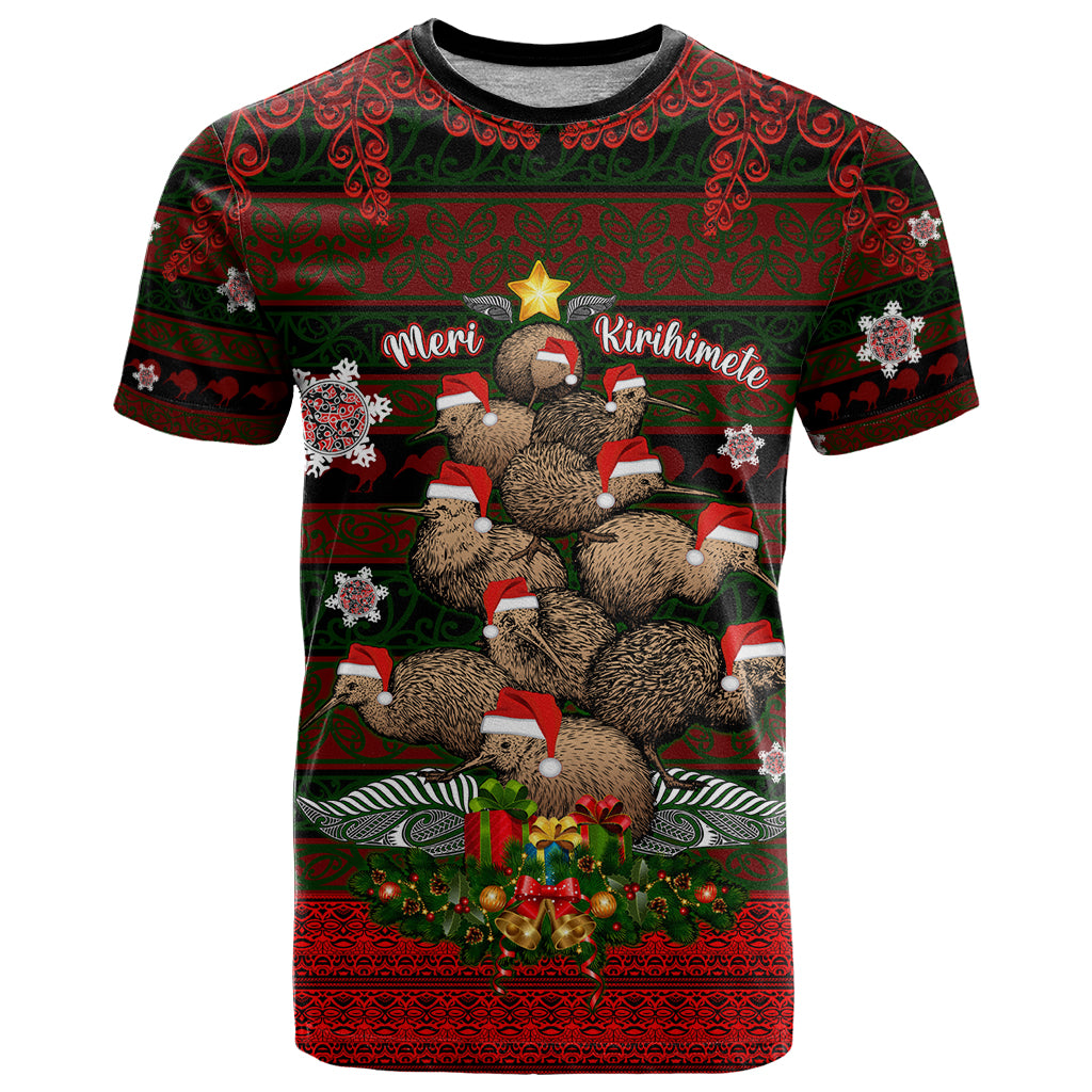 Meri Kirihimete New Zealand T Shirt Christmas Kiwi Maori - Wonder Print Shop