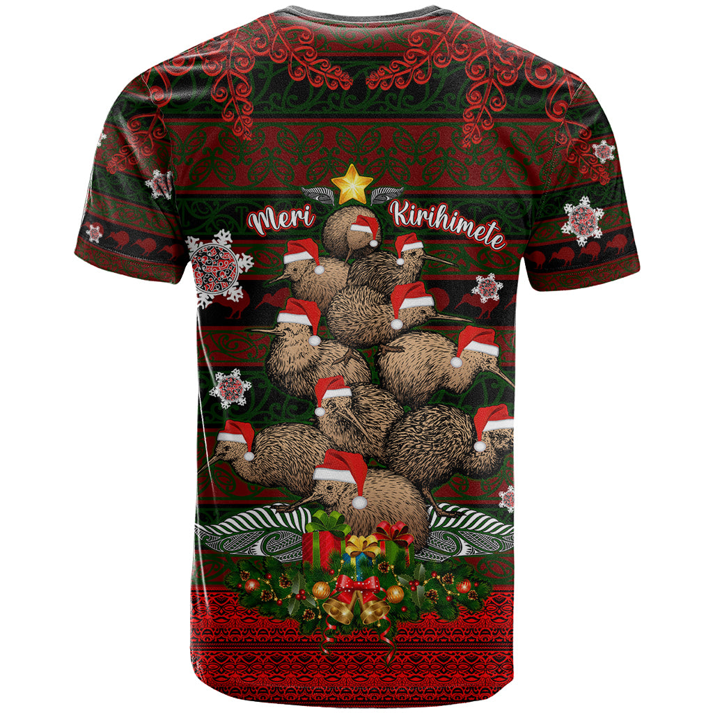 Meri Kirihimete New Zealand T Shirt Christmas Kiwi Maori - Wonder Print Shop