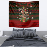 Meri Kirihimete New Zealand Tapestry Christmas Kiwi Maori - Wonder Print Shop