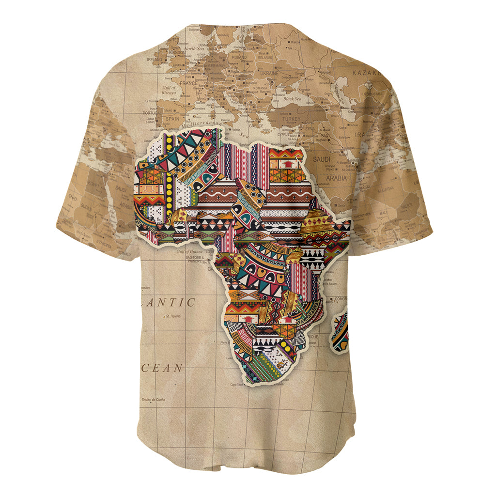 Personalized Africa On World Map Baseball Jersey - Wonder Print Shop