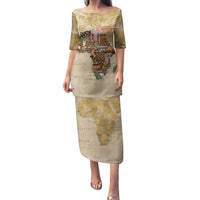 Personalized Africa On World Map Family Matching Puletasi and Hawaiian Shirt - Wonder Print Shop