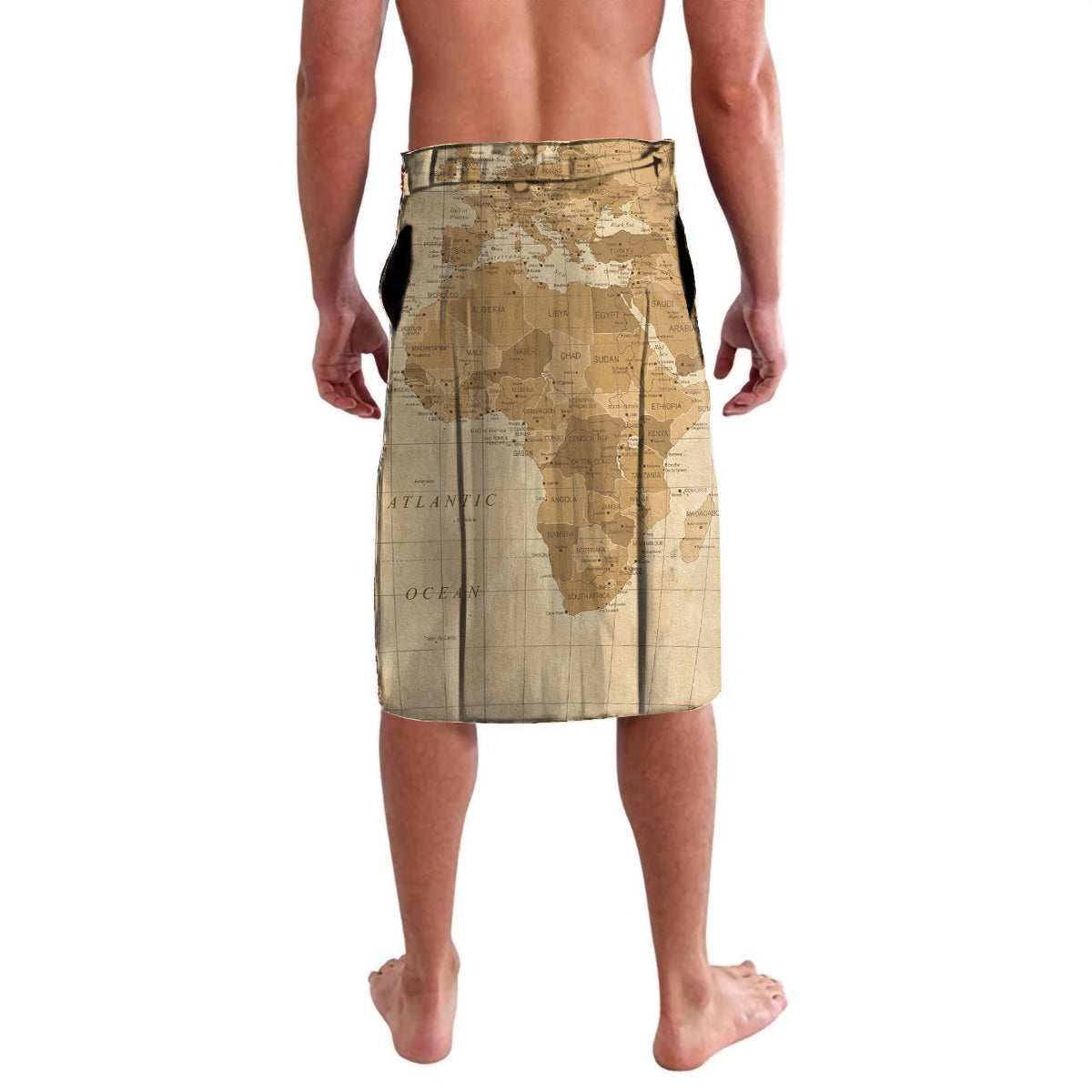 Personalized Africa On World Map Lavalava - Wonder Print Shop