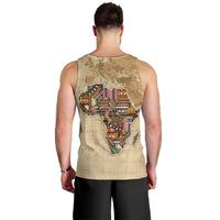 Personalized Africa On World Map Men Tank Top - Wonder Print Shop
