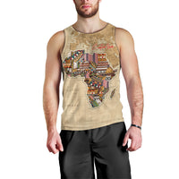 Personalized Africa On World Map Men Tank Top - Wonder Print Shop